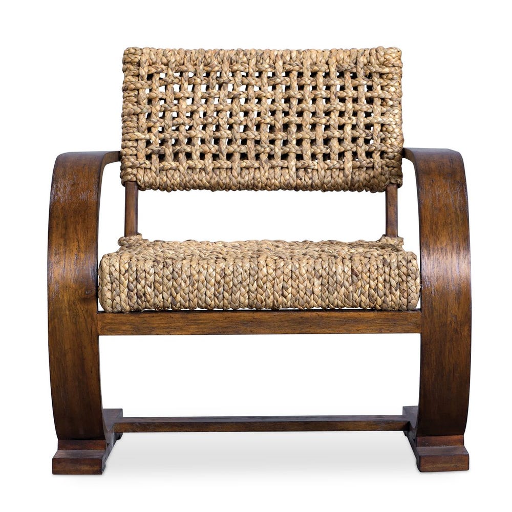 PECAN WOVEN ACCENT CHAIR