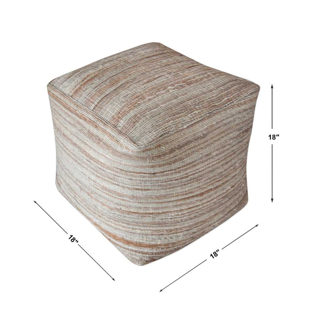 SHILO BEIGE POUF