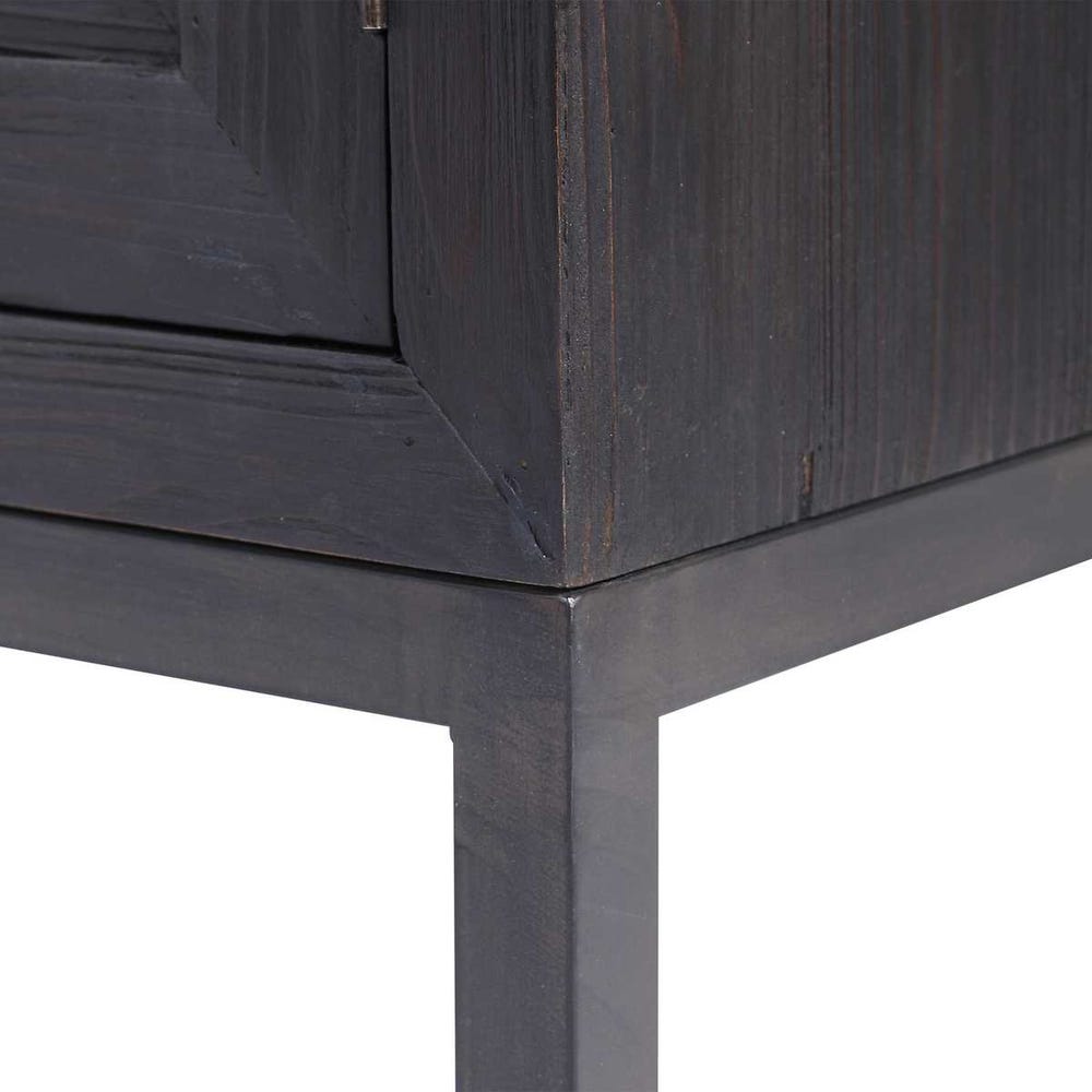 BLACK 2 DOOR CABINET
