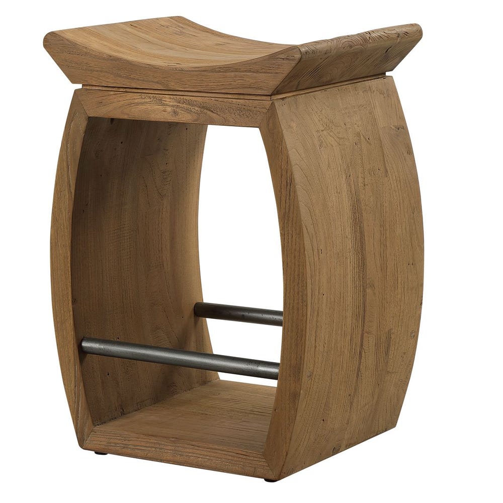 CONNER ELM WOOD COUNTER STOOL