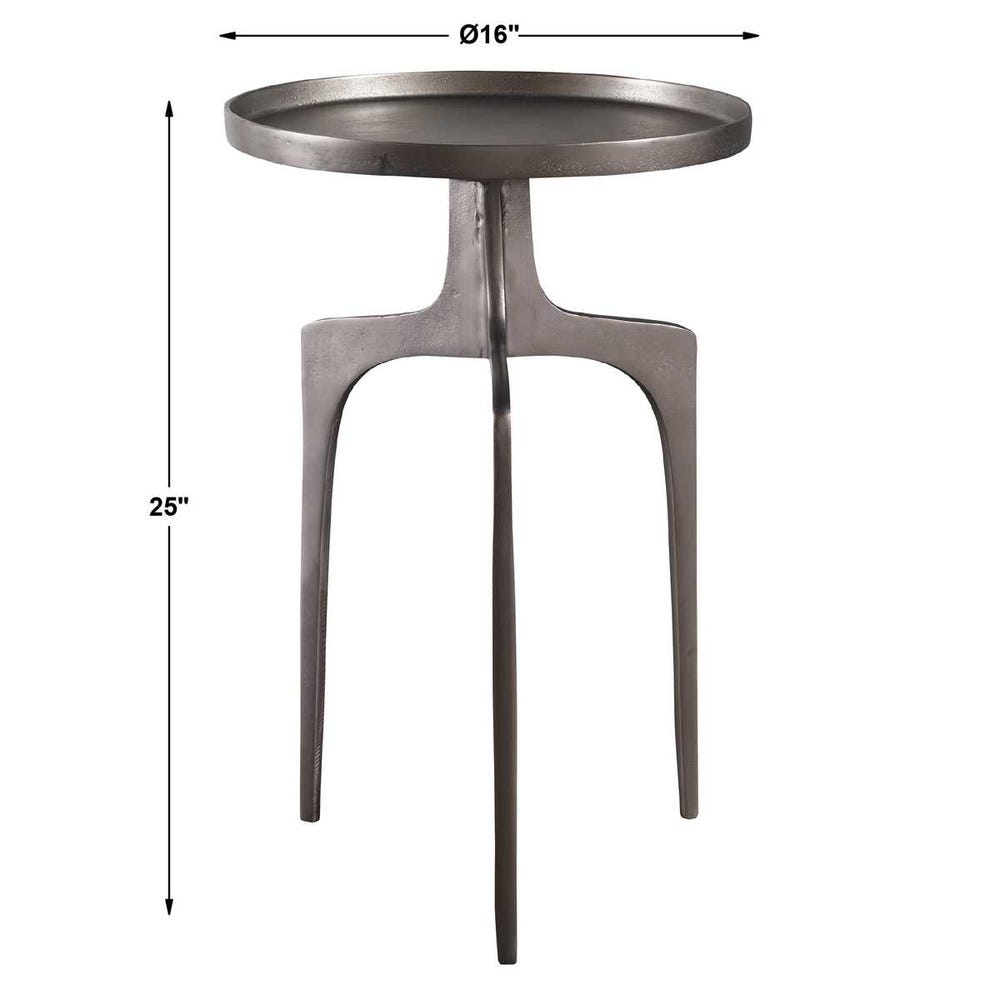 KENNAN NICKEL ACCENT TABLE