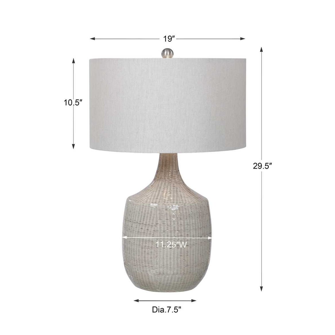 FALLIO GREY TABLE LAMP