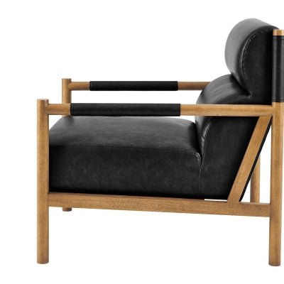 OLIVER BLACK ACCENT CHAIR
