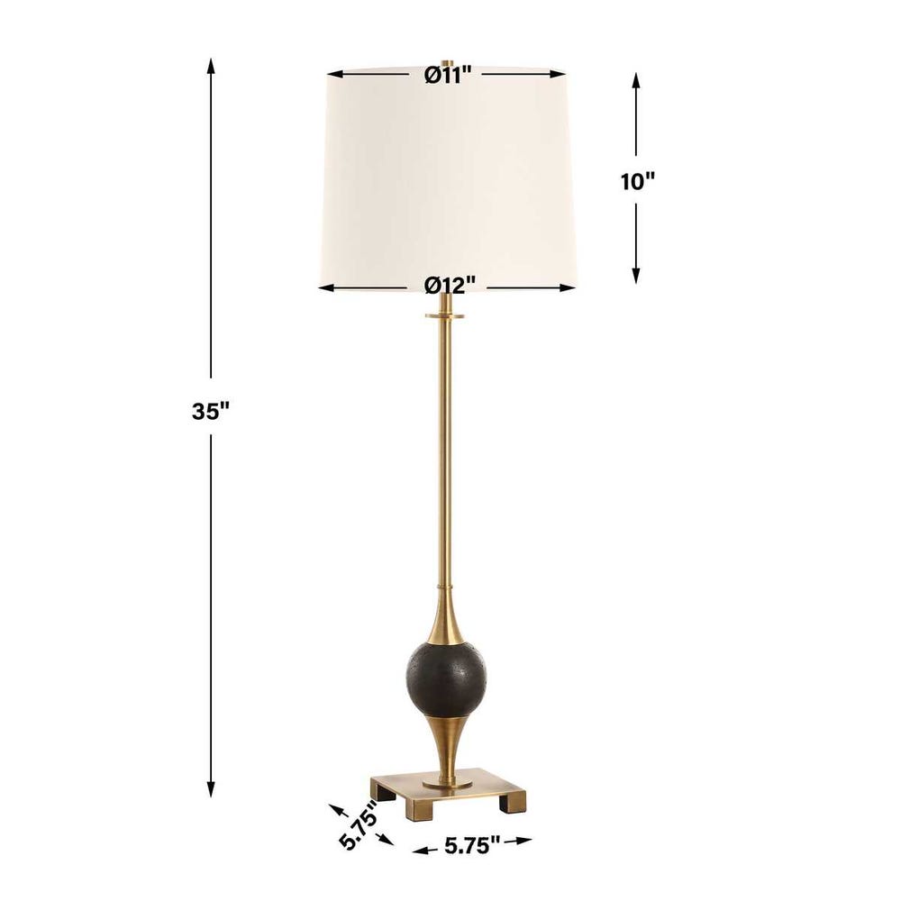 DEMI BUFFET BRASS LAMP