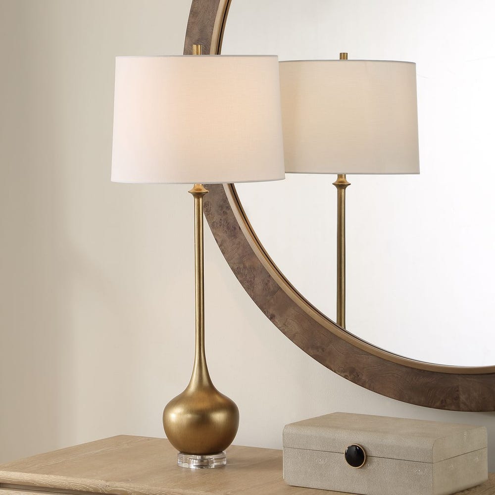 GOLDEN BUFFFET LAMP - 34"