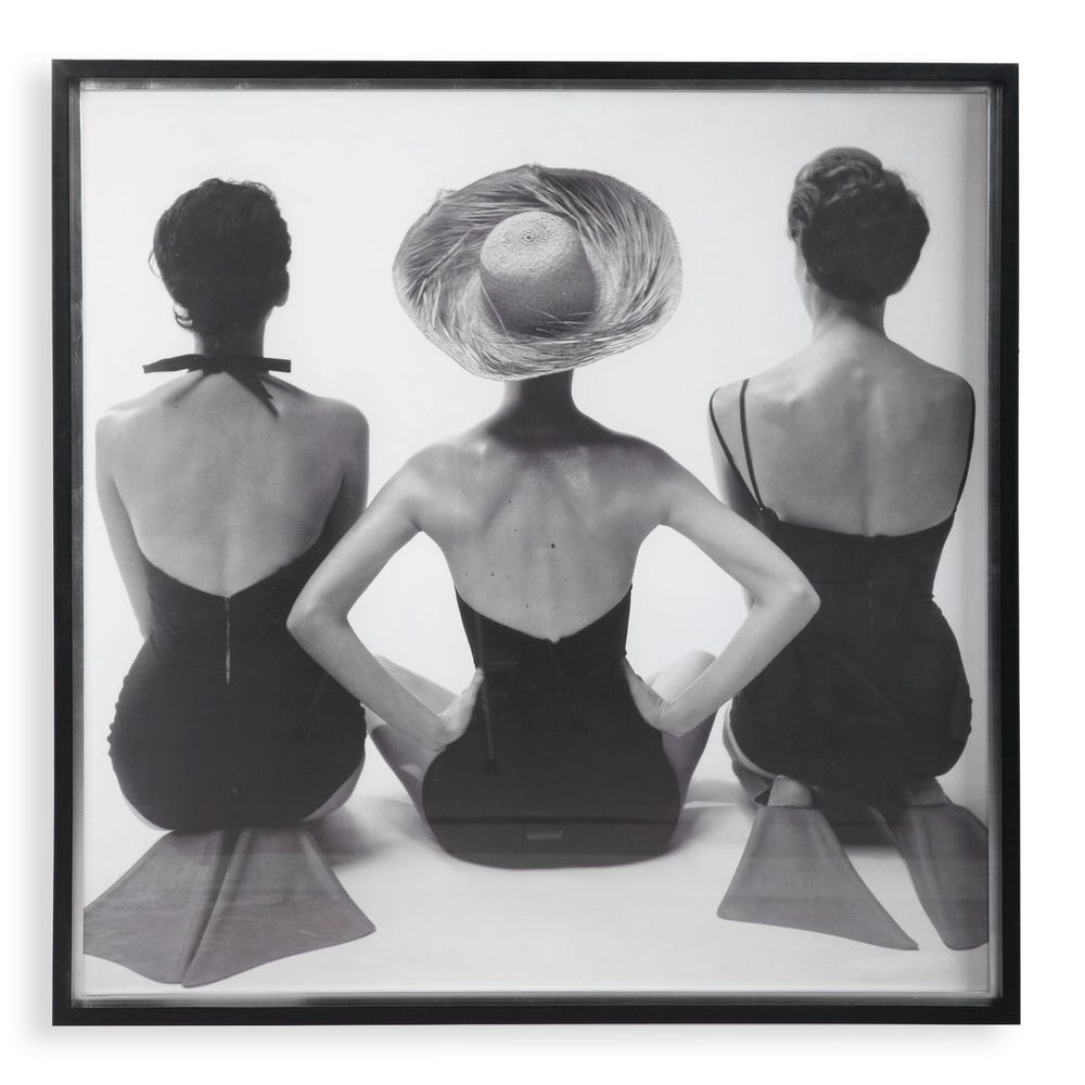 LADIES SWIMWEAR 1959 FRAMED ART