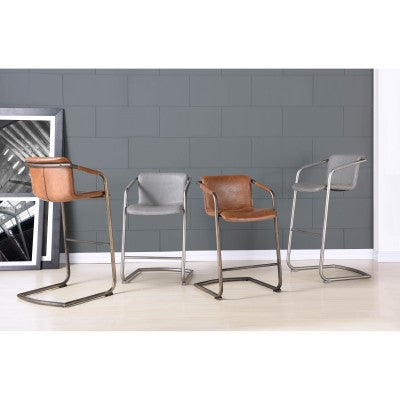INDY CIGAR BROWN BAR STOOL