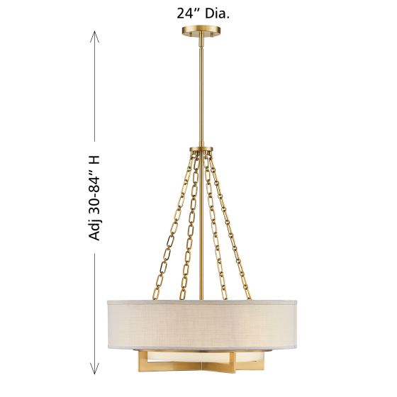 BRENT 4-LIGHT PENDANT