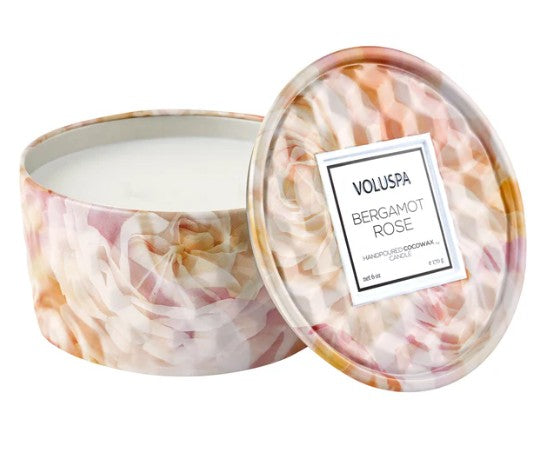 VOLUSPA BERGAMOT ROSE 6OZ MINI CANDLE