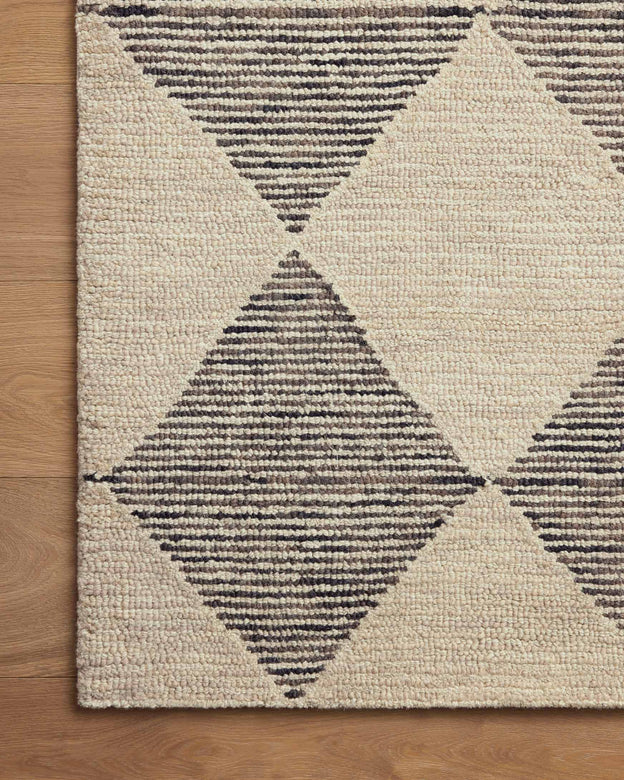 FRANCIS BEIGE/CHARCOAL 5X8 RUG
