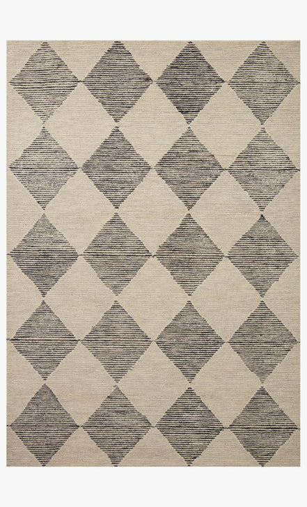 FRANCIS BEIGE/CHARCOAL 5X8 RUG