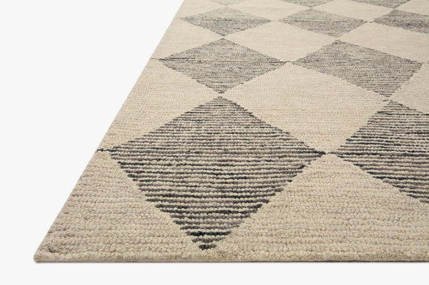 FRANCIS BEIGE/CHARCOAL 5X8 RUG