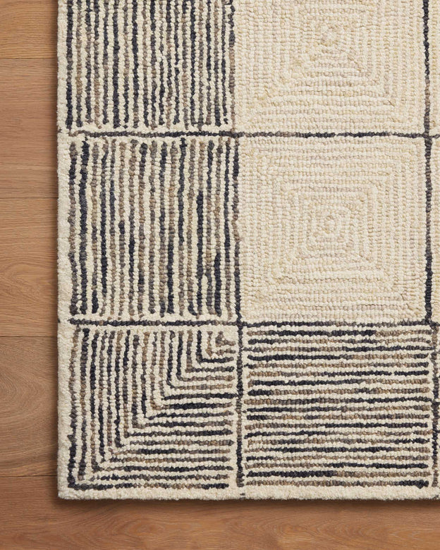 FRANCIS 5X7 RUG-CREAM/BLACK