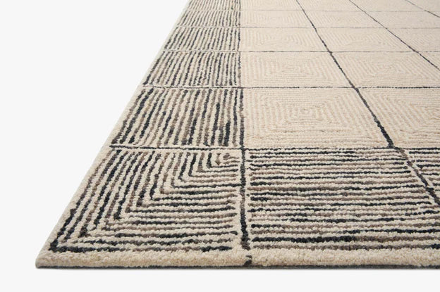 FRANCIS 5X7 RUG-CREAM/BLACK
