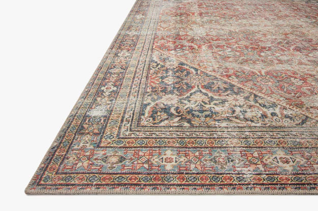 GREGOR RED/NAVY 5X7' RUG