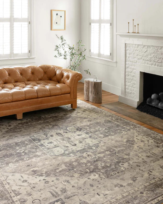HATHAWAY STEEL/IVORY 5X8 RUG