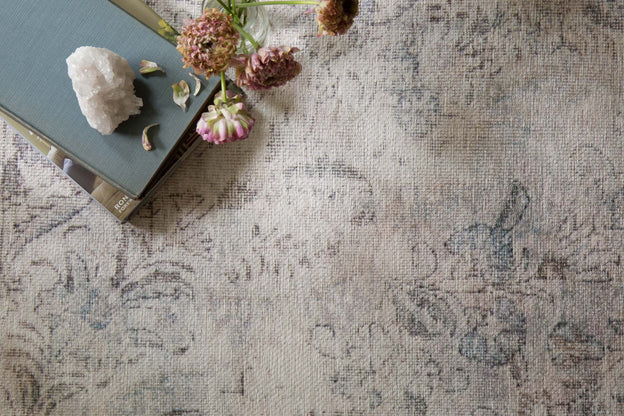 LOREN SILVER/SLATE 8X12 RUG