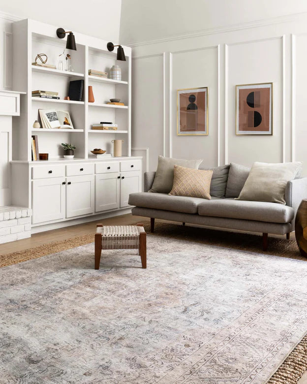 LOREN SILVER/SLATE 8X12 RUG