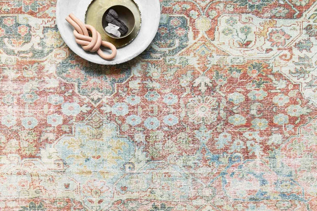 LOREN BRICK/MULTI 8X10 RUG