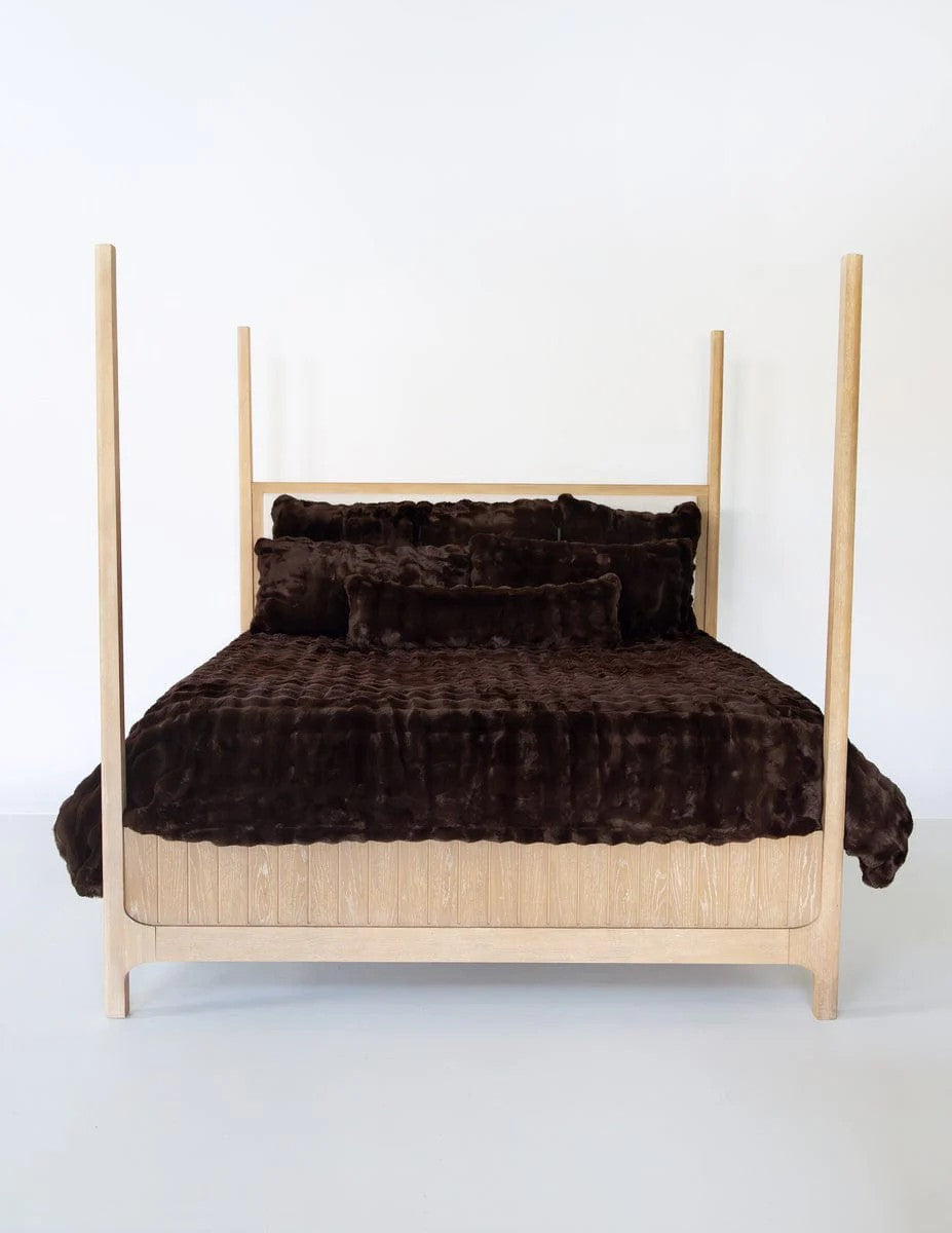 MINKY COUTURE X OSMOND DESIGNS CHOCOLATE QUEEN DUVET-90"X95"