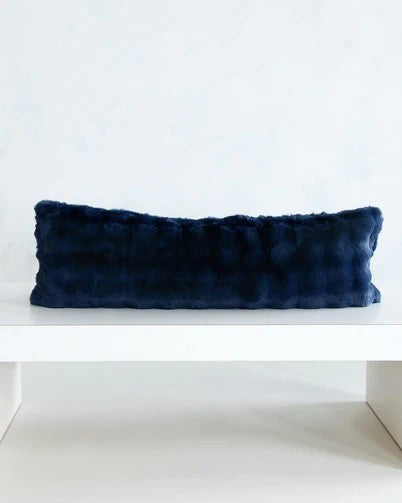 MINKY COUTURE X OSMOND DESIGNS NAVY BOLSTER SHAM-42"x14"