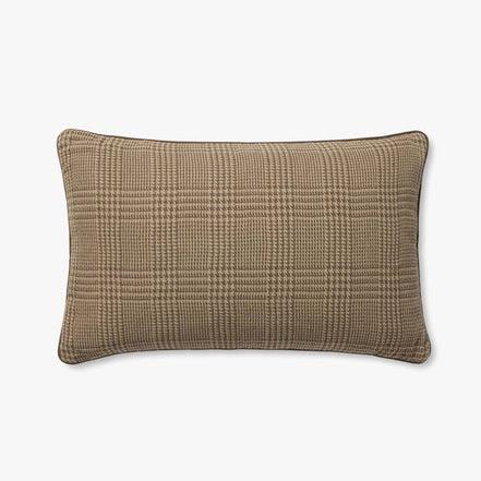 AMBER LEWIS BROWN PILLOW 13X21"