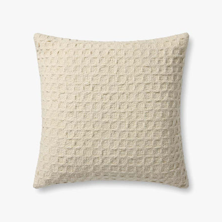AMBER LEWIS IVORY PILLOW 22X22"