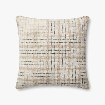 BEIGE/BLK PILLOW
