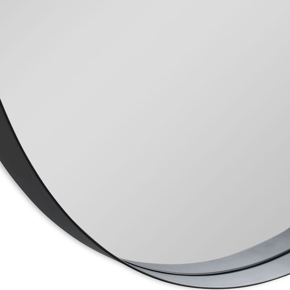ADREA BLACK ROUND MIRROR