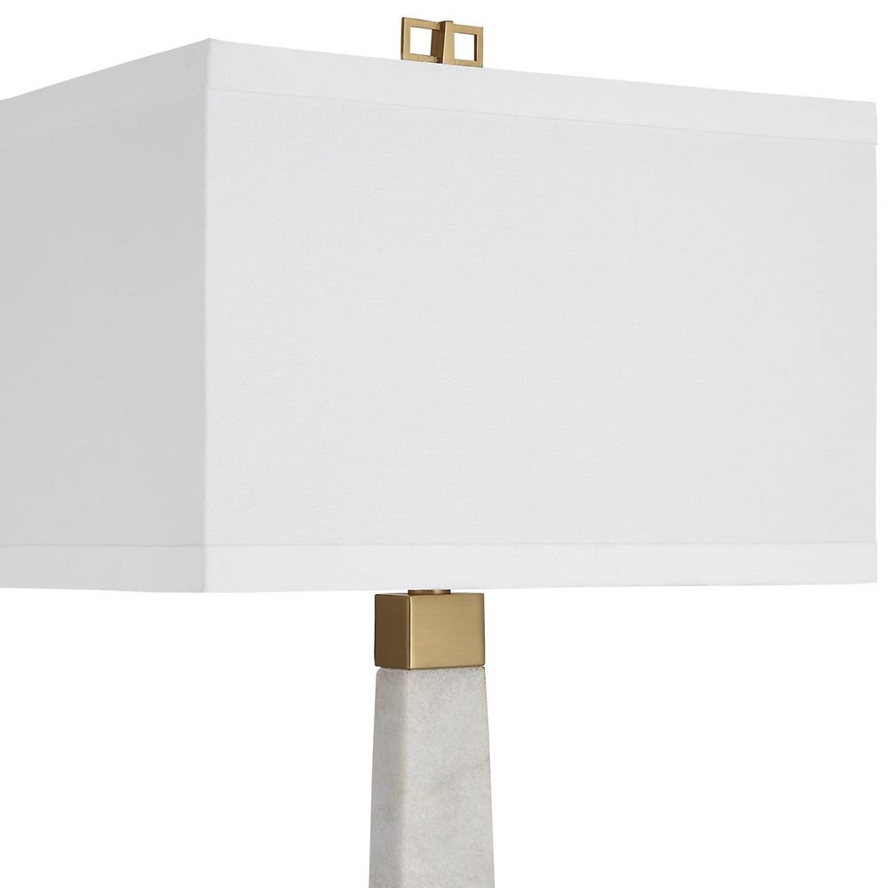 SPIRE WHITE MARBLE BUFFET LAMP