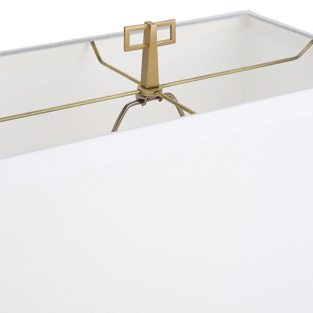 SPIRE WHITE MARBLE BUFFET LAMP