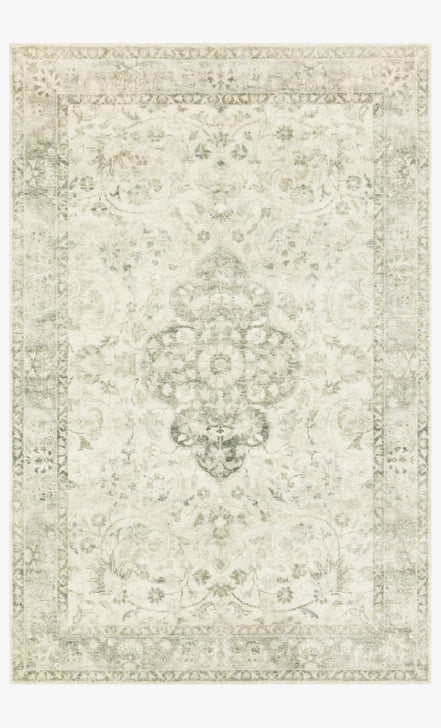 ROSETTE IVORY 5X8 RUG