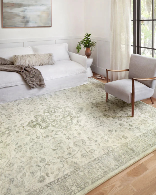 ROSETTE IVORY 5X8 RUG