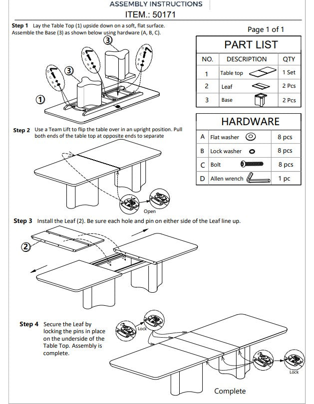 LILIA DINING TABLE