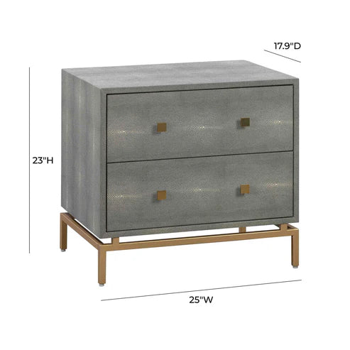 PESCE SHAGREEN NIGHTSTAND