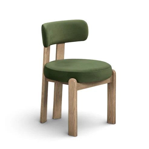 ODESS GREEN VELVET DINING CHAIR