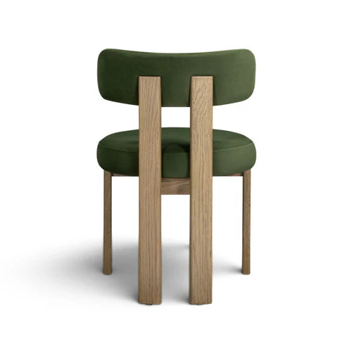 ODESS GREEN VELVET DINING CHAIR