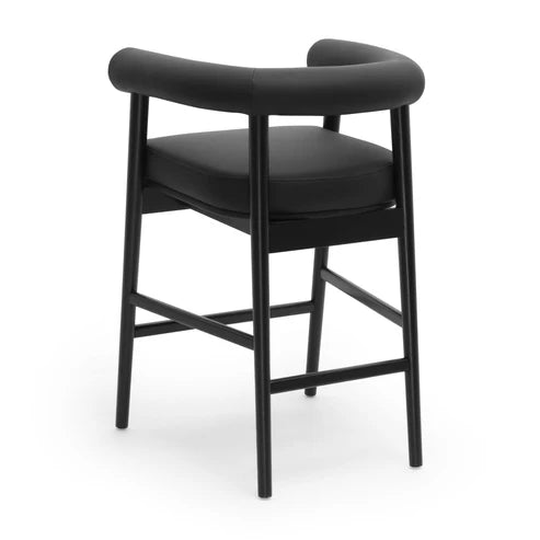 LARA VEGAN LEATHER COUNTER STOOL