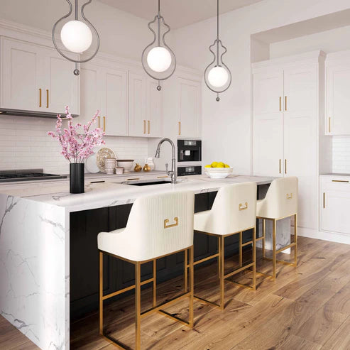 LIA VELVET COUNTER STOOL