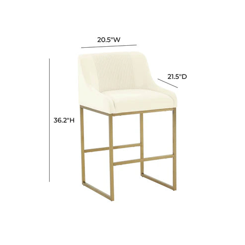 LIA VELVET COUNTER STOOL