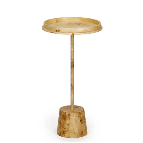 DESTINS NATURAL BURL CONTRACT-GRADE SIDE TABLE