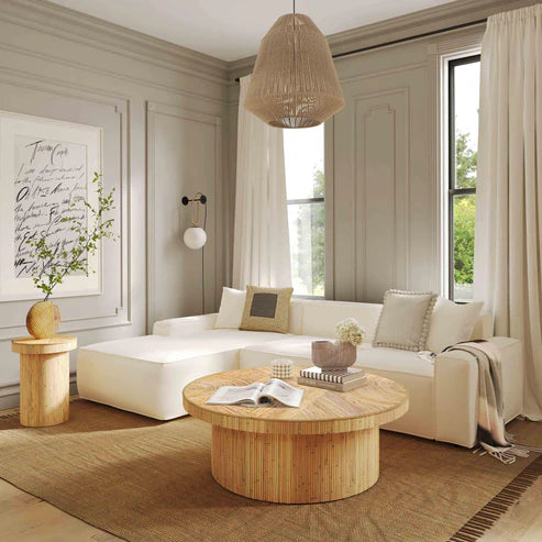 ALIA RATTAN ROUND COFFE TABLE