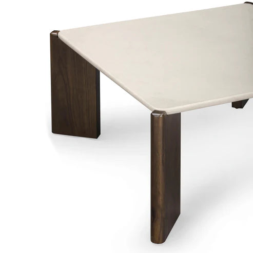 REMIS CREAM QUARTZ COFFEE TABLE