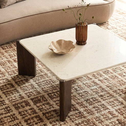 REMIS CREAM QUARTZ COFFEE TABLE