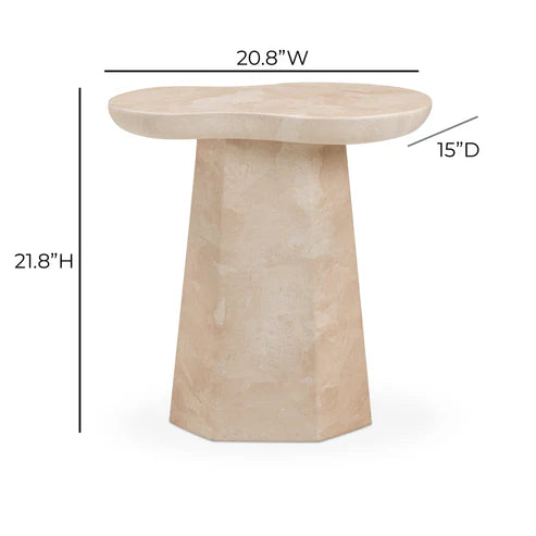 ROSIE KATE FAUX MARBLE SIDE TABLE
