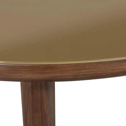OTA WALNUT AND GLASS COFFEE TABLE