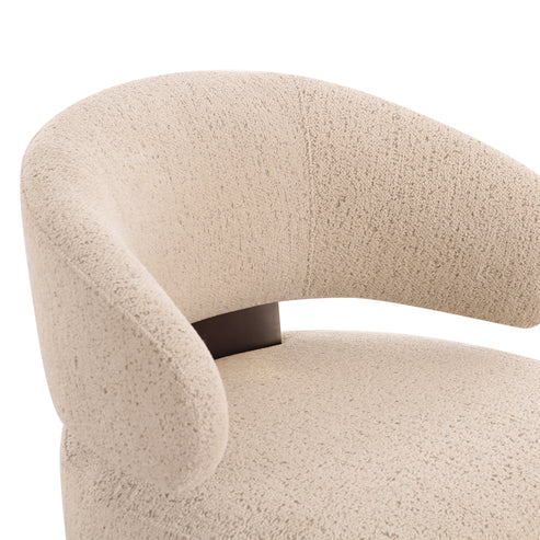 AUGUST CREAM SWIVEL ACCENT CHAIR