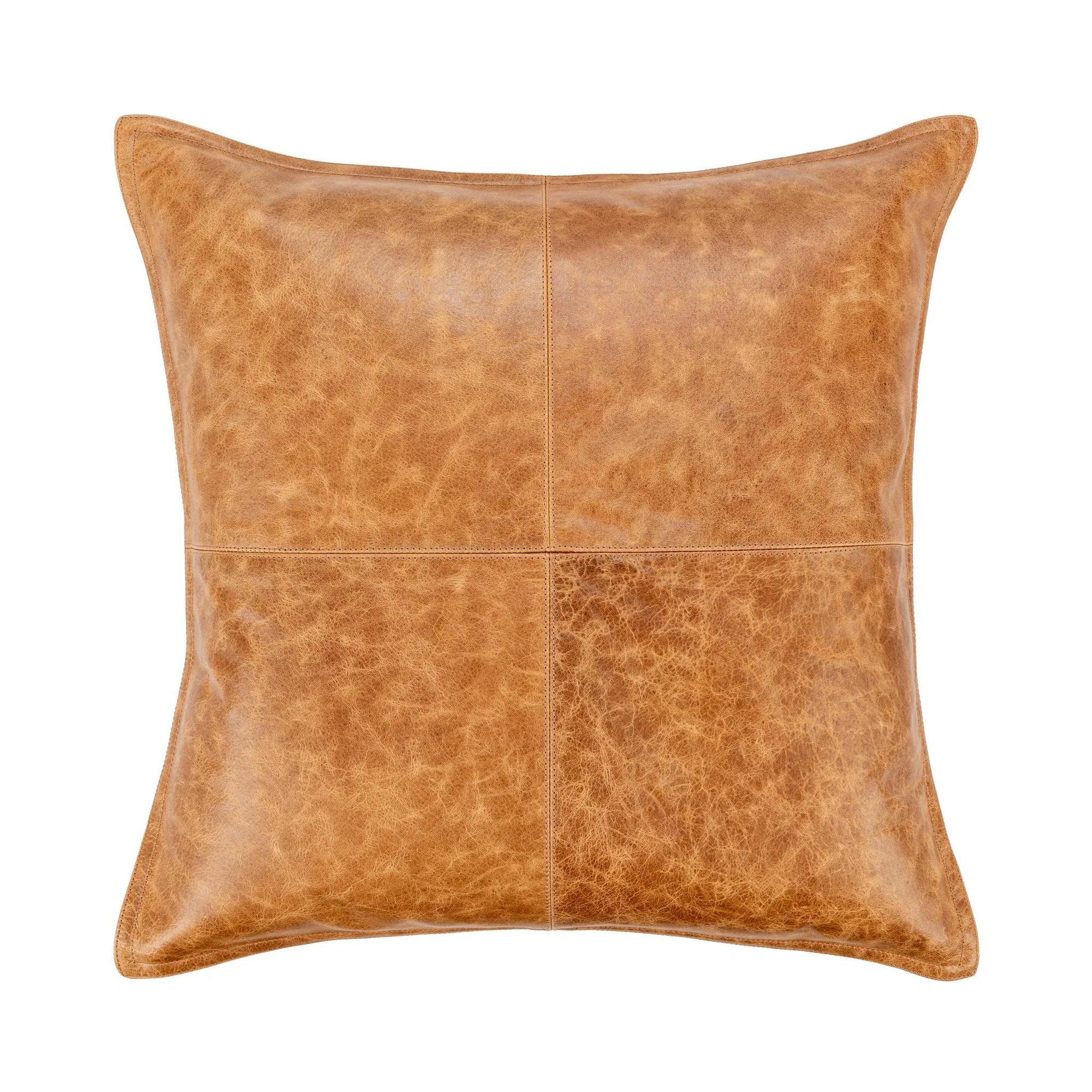 LEATHER CHESTNUT PILLOW