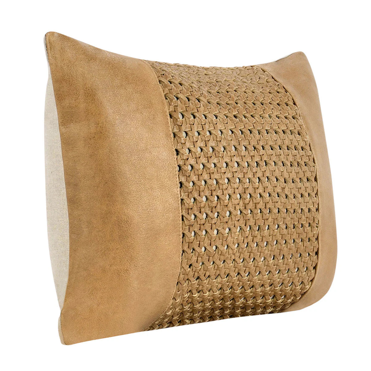 TOSCANO LEATHER CHESTNUT PILLOW