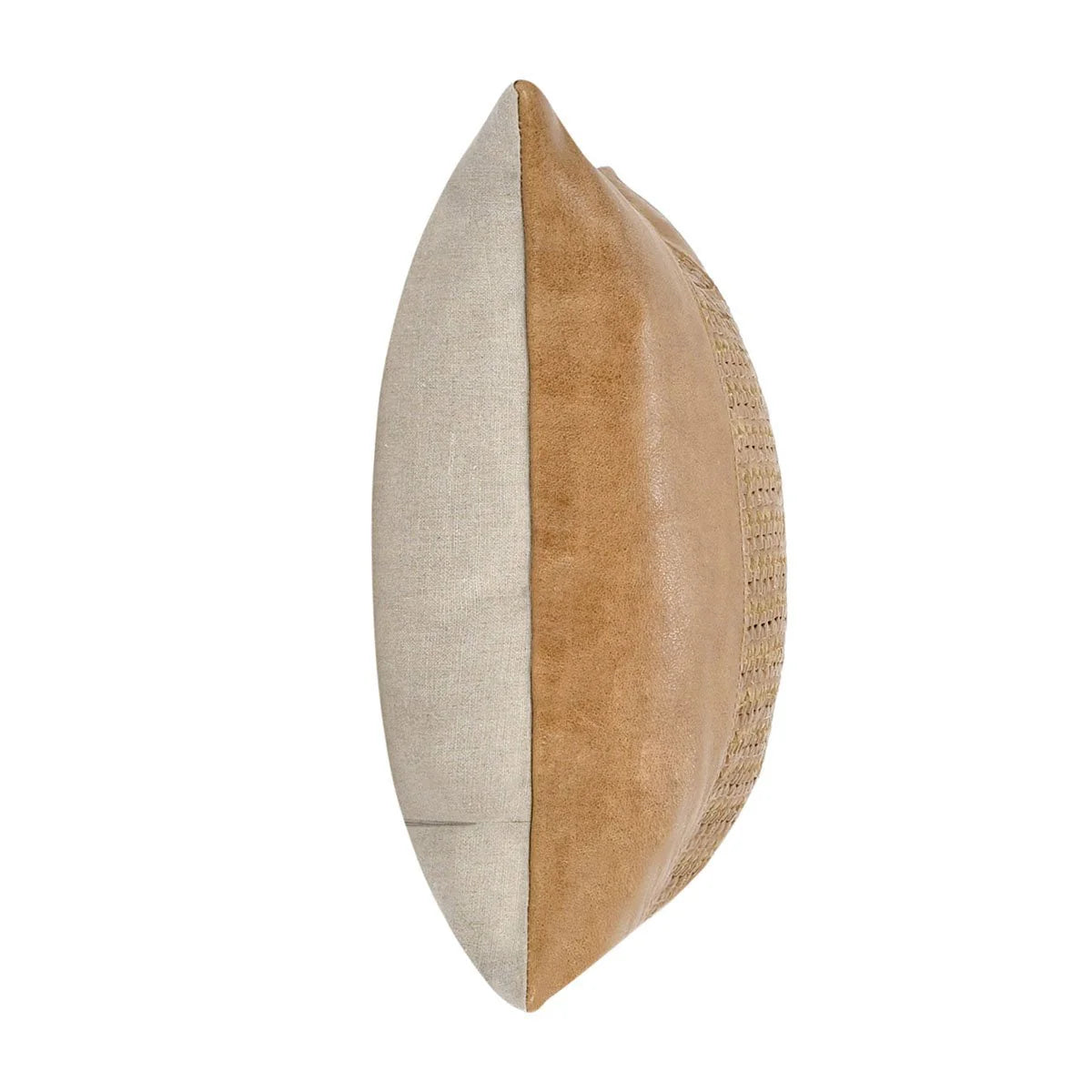 TOSCANO LEATHER CHESTNUT PILLOW